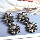 Viola Rhinestone Drop Earrings