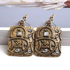 Vintage Rhinestone Brass