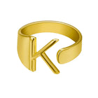 Janis Letter Ring (Gold)