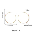 Lacey Crystal Hoops