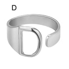 Janis Letter Ring (Silver)