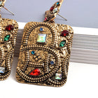 Vintage Rhinestone Brass