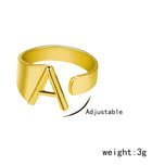 Janis Letter Ring (Gold)