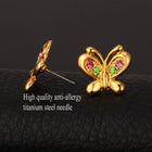 Beatrice Butterfly Studs