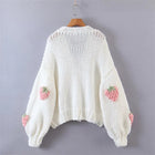 Strawberry Knitted Cardigan