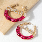 Queen Letter Hoops