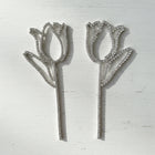 Rose Crystal Studs