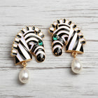 Zebbie Pearl Studs