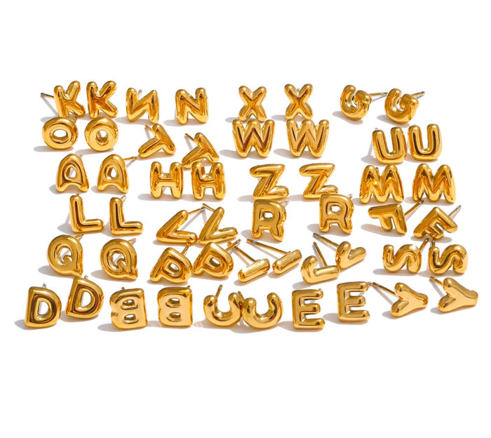 Bubble Letter Studs