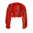 Tassel Crop Sweater