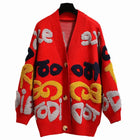 Jacquard V-Neck Cardigan