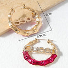 Queen Letter Hoops