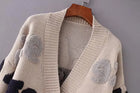 Jacquard V-Neck Cardigan