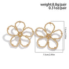 Beaded Petal Studs