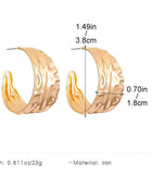 Ugozie Textured Hoops