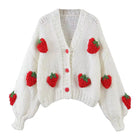 Strawberry Knitted Cardigan