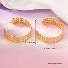 Ara Textured Hoops