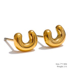 Bubble Letter Studs