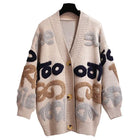 Jacquard V-Neck Cardigan