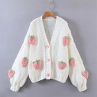 Strawberry Knitted Cardigan