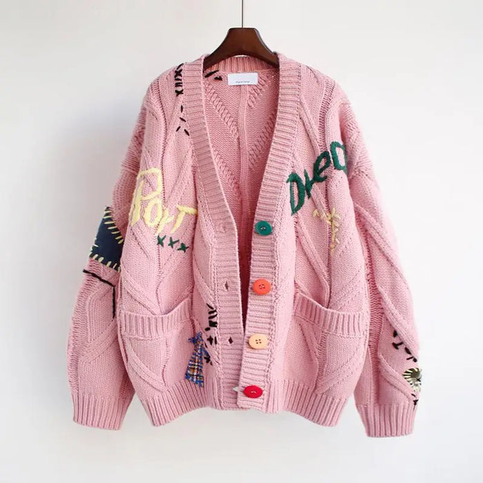 Pink Embroidered Collage