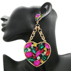 Studded Crystal Heart