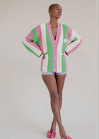 Pink Striped Oversized