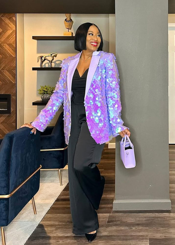 Purple Sequinned