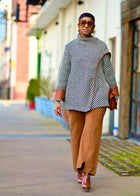 Striped Casual Coat