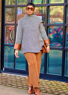 Striped Casual Coat