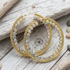 Double Crystal Hoops