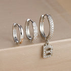 3pc Silver Initial