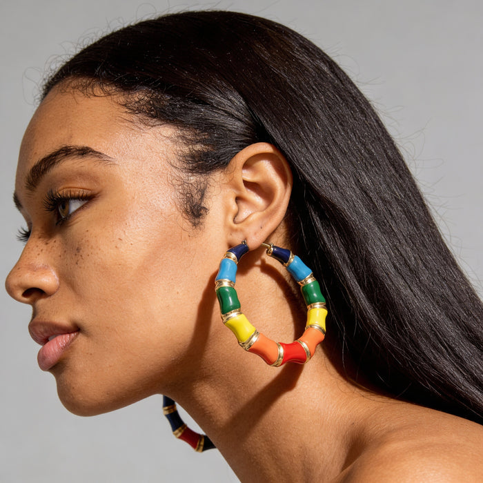 Jolie Bamboo Hoops