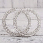 Double Crystal Hoops