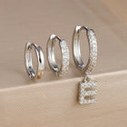3pc Silver Initial
