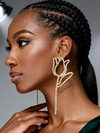 Rose Crystal Studs
