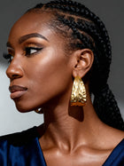 Ugozie Textured Hoops