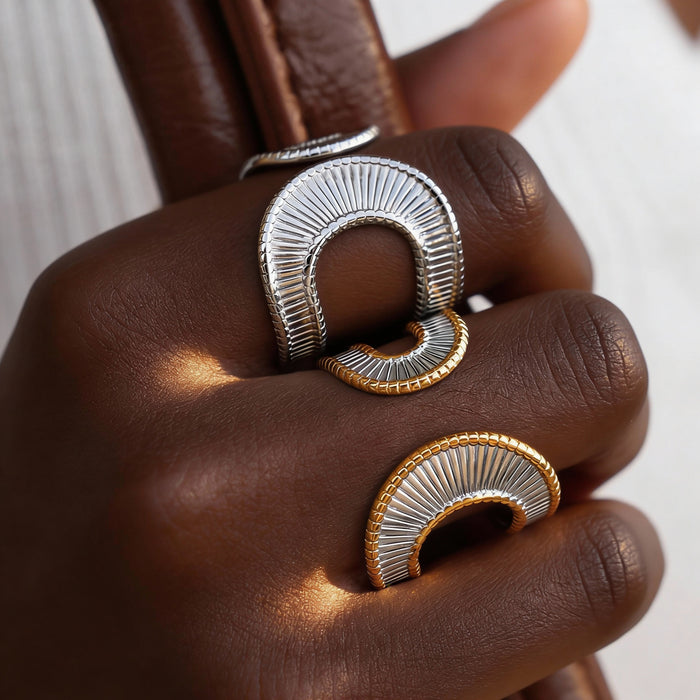 Ribbed Minimalist Stackable
