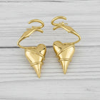 Wrapped Heart Studs