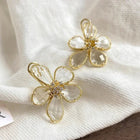 Translucent Floral Studs