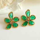Translucent Floral Studs