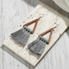 Wood Triangle Tassel