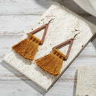 Wood Triangle Tassel