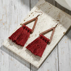 Wood Triangle Tassel