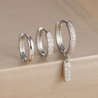 3pc Silver Initial