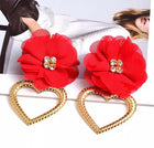 Lotus Heart Studs
