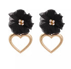 Lotus Heart Studs