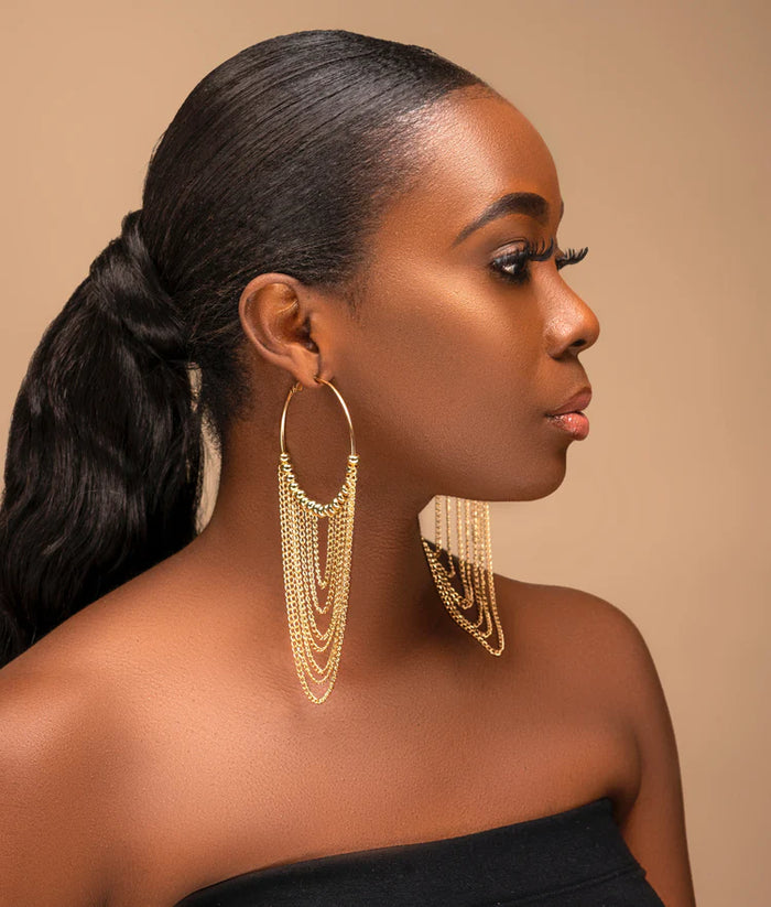 Mya Tassel Hoops