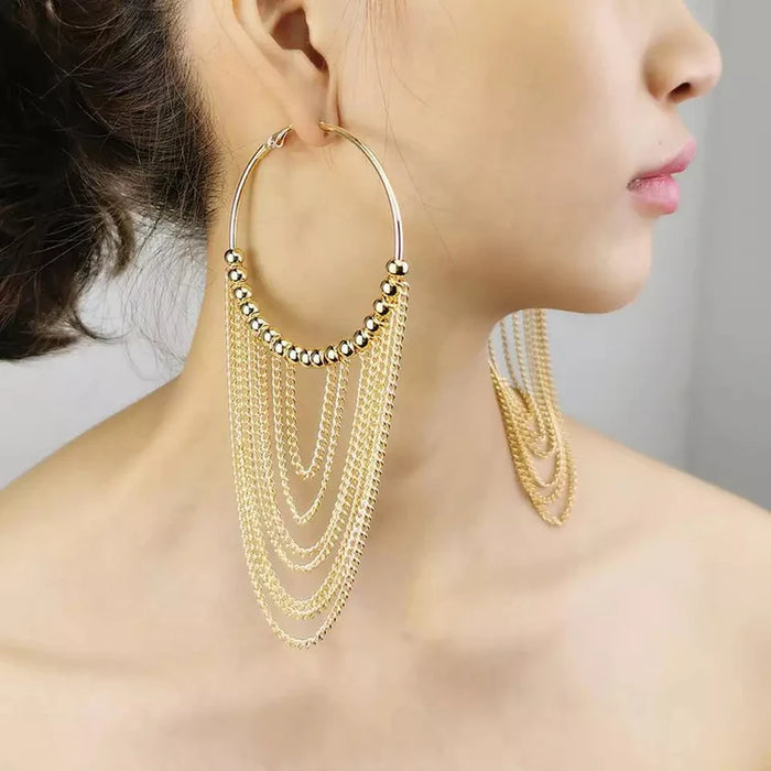 Mya Tassel Hoops