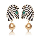 Happy Zebbie Studs
